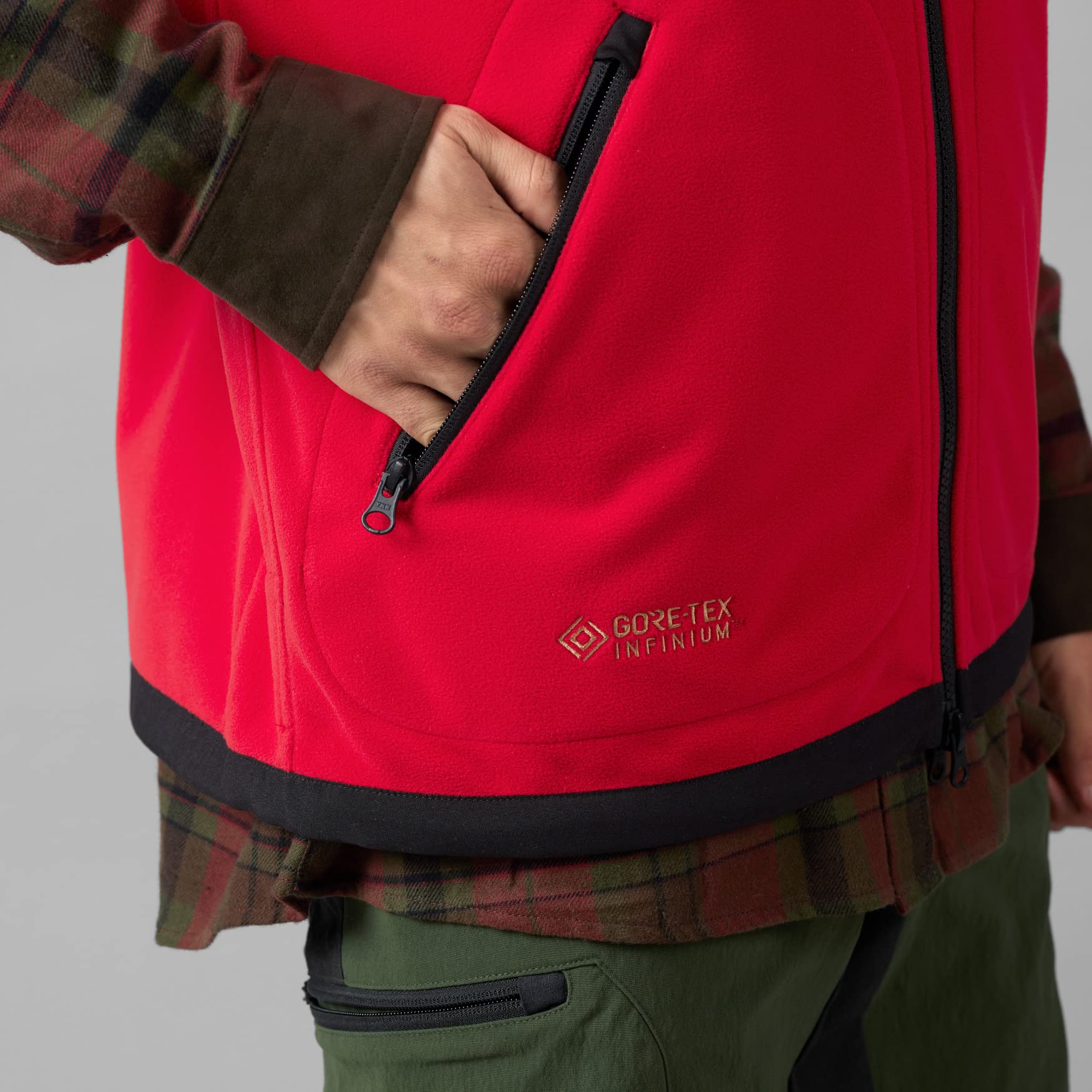Härkila Kamko Fleece Weste XL braun/rot winddicht