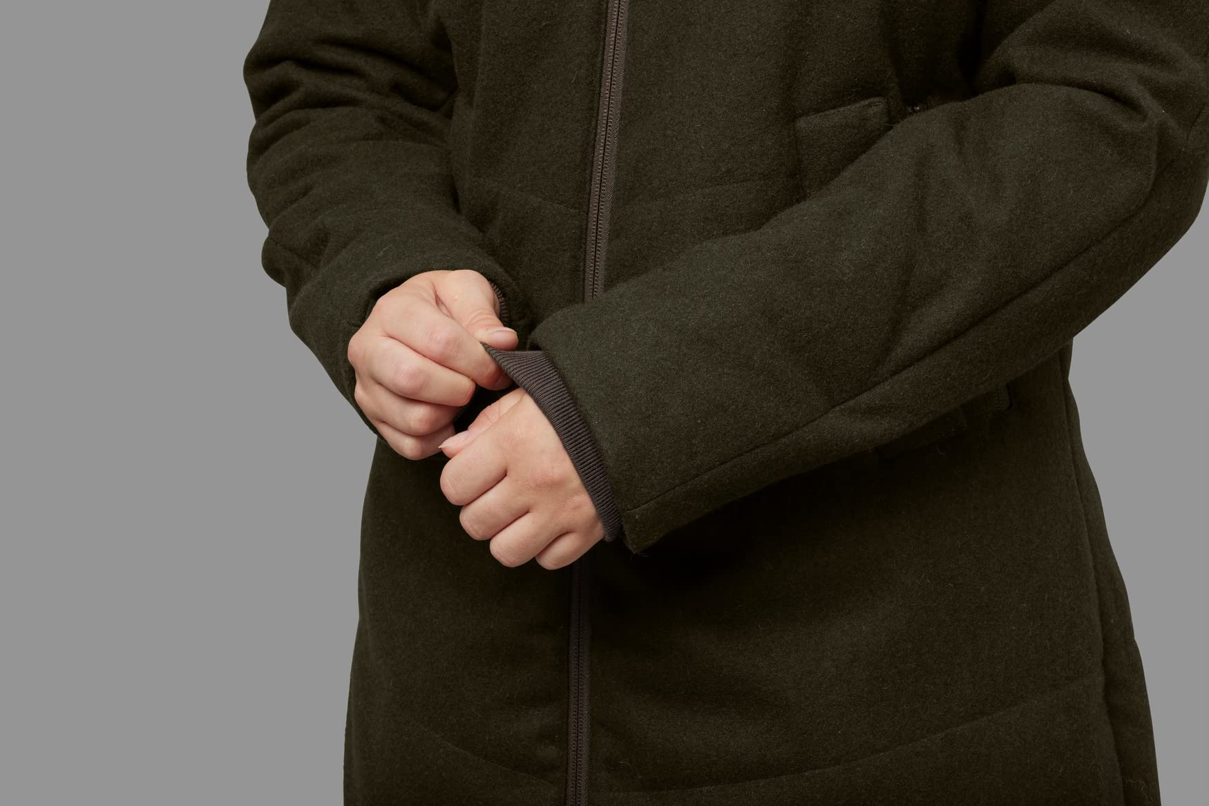 Härkila Metso Winter Jacke Damen Willow Green Gr. 36 Wollmix
