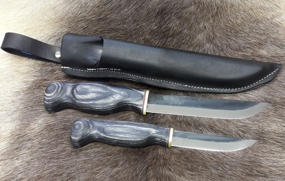Wood Jewel 23KImu Doppelpuukko Set 14,5+9,5 cm Schwarz