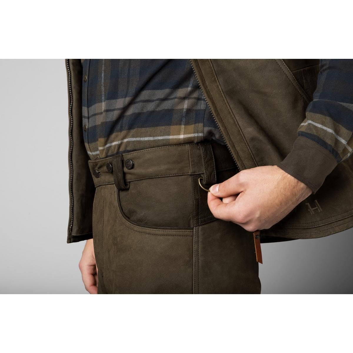 Härkila Pro Hunter Leather Hose Willow Green Leder