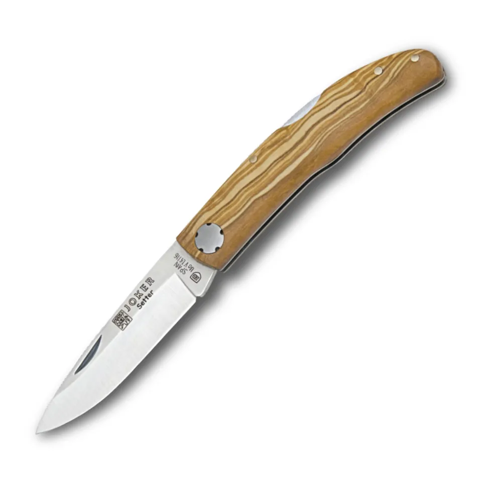 Joker Setter NO113 Klappmesser Olivenholz 8 cm rostfrei