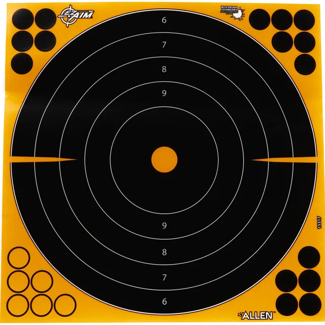 Allen Splash Bullseye Zielscheiben Papier Orange 10er