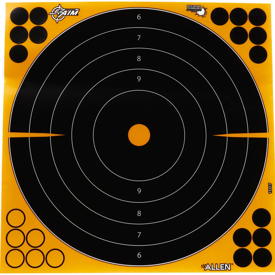 Allen Splash Bullseye Zielscheiben Papier Orange 10er