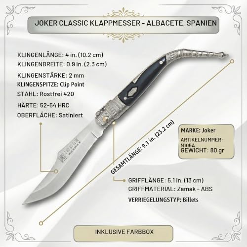 Joker N105A Taschenmesser Klappmesser Zamak 10,2 cm