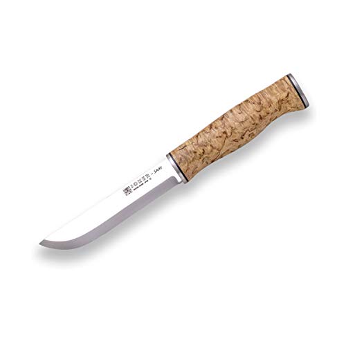 Joker Sami CL128 Jagdmesser Maserbirke Lederscheide