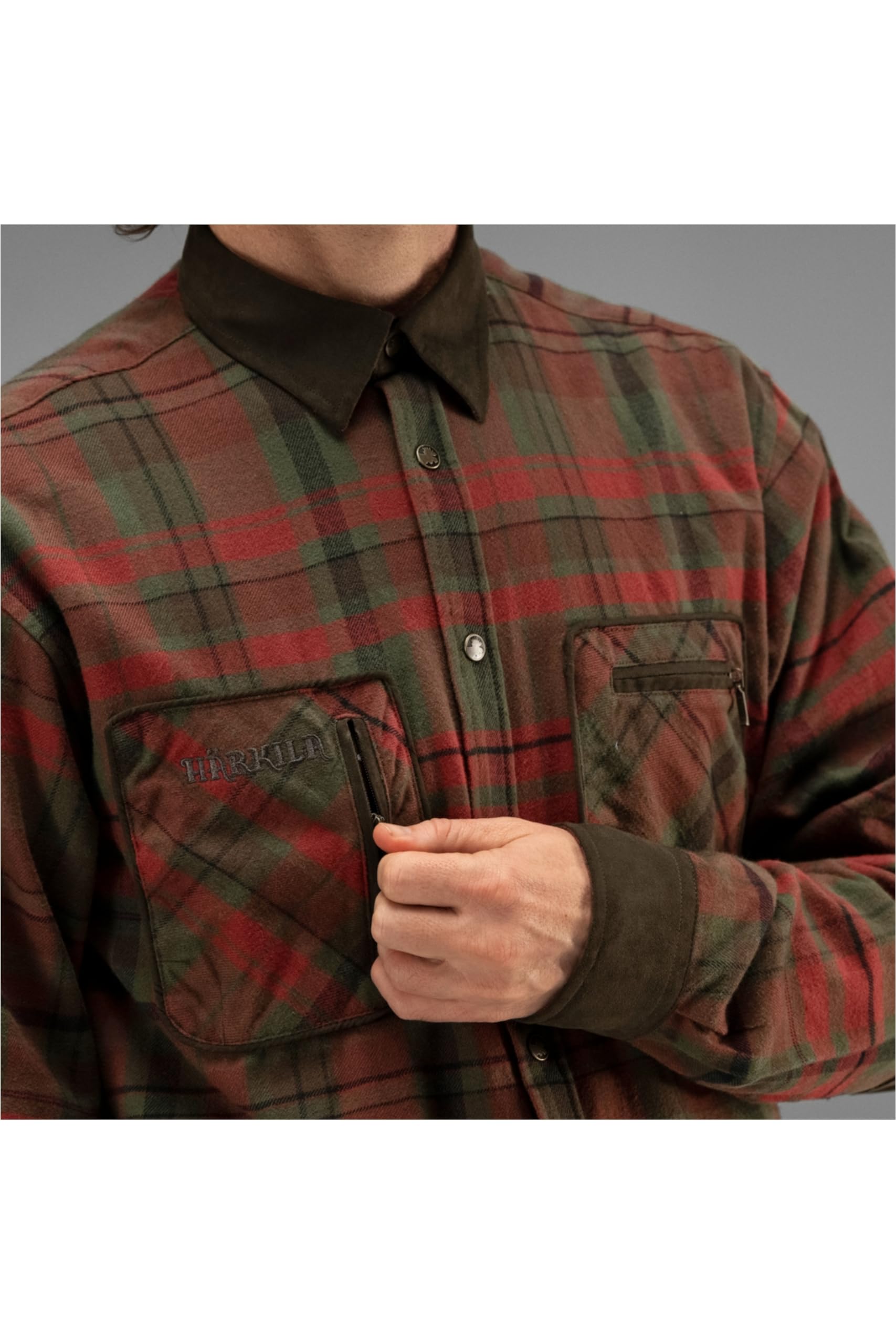 Härkila Pajala Hemd Red Autumn Check XXL Flanell