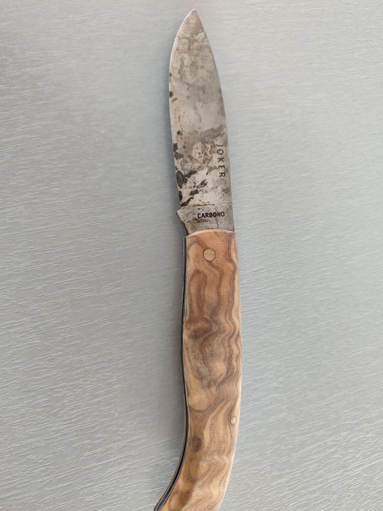 Joker NO76 Taschenmesser Olivenholz Carbon 9 cm