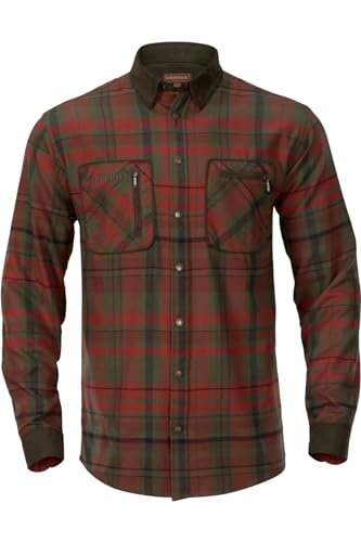 Härkila Pajala Hemd Red Autumn Check XXL Flanell