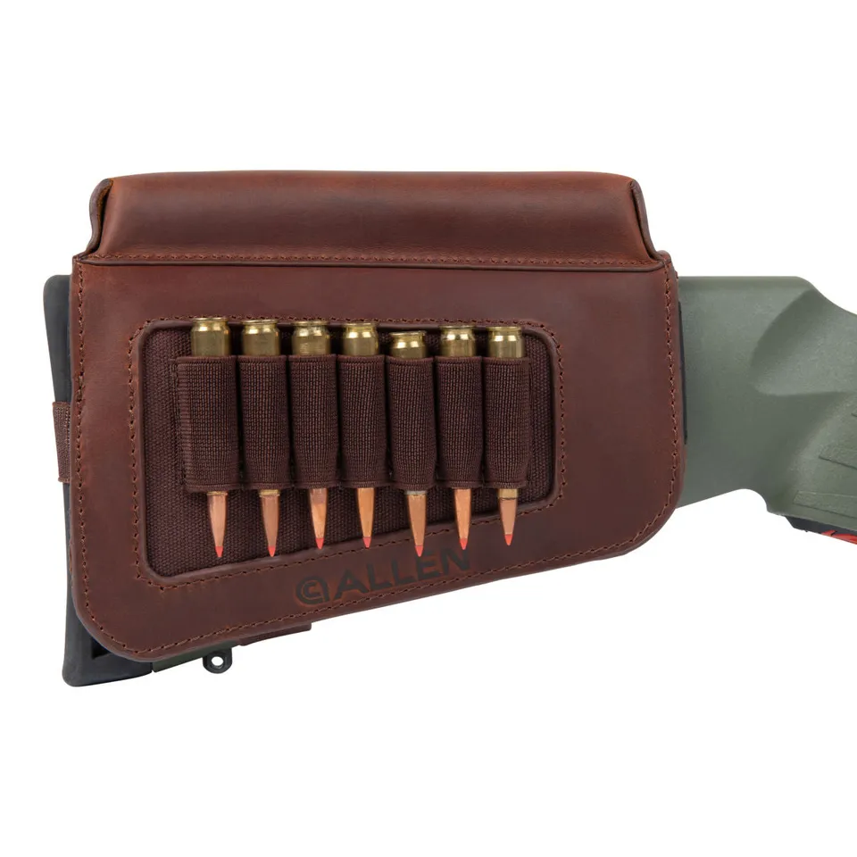 Allen Westcliff Patronenhalter Leder braun 7 Schuss