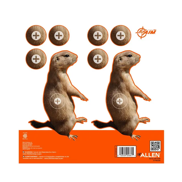 Allen EZ Aim Prairie Dog Zielscheiben 20 cm 13 Stück