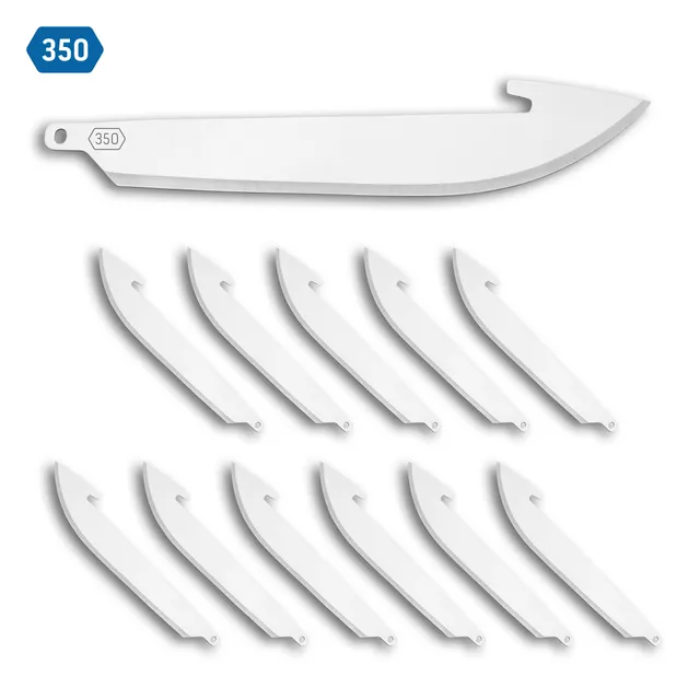 Outdoor Edge 350 Drop-Point Ersatzklingen 12er Pack 8,9 cm