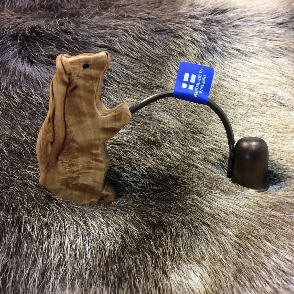 Wood Jewel 31-308 Kerzenlöscher Bär stehend Birke