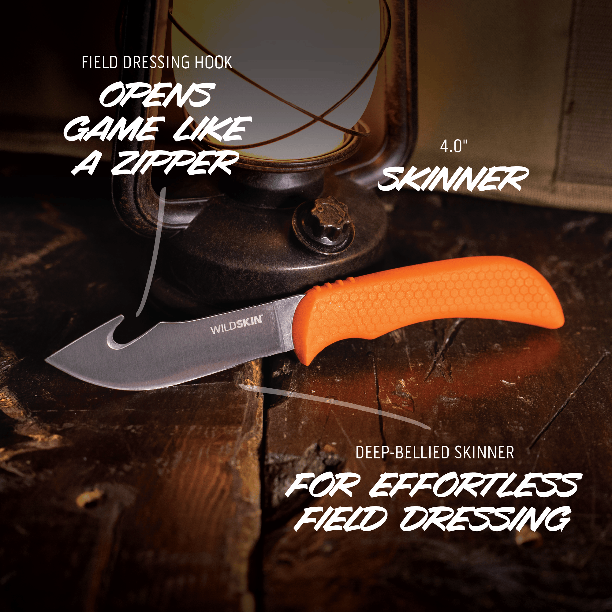 Outdoor Edge WildPair Jagdmesser-Set Orange mit Scheide