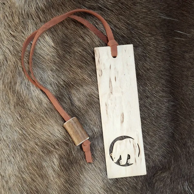 Wood Jewel KM-307 Lesezeichen Bär Holz gravierbar