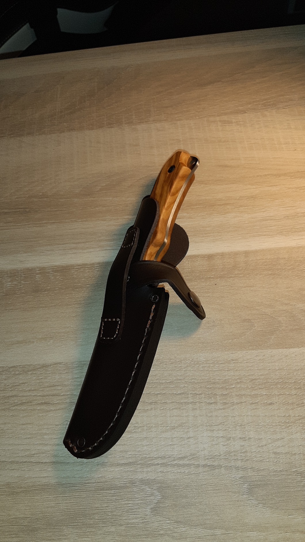 Joker Aguila CO104 Gürtelmesser Olive 10,5 cm Leder