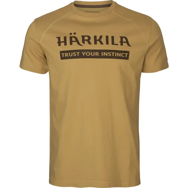 Härkila Logo T-Shirt 2er-Pack Willow Grün/Braun Slate Baumwolle