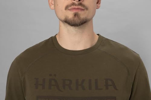 Härkila Logo S/S T-Shirt Willow Green mit Print