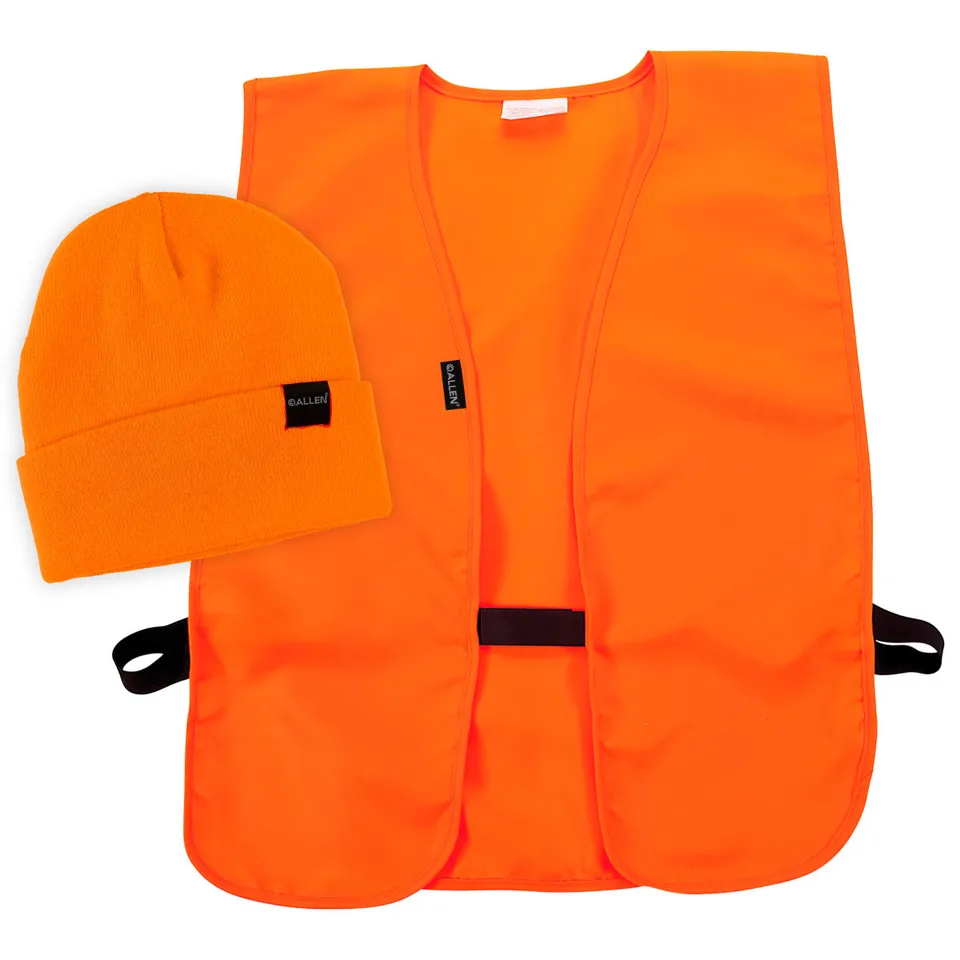 Allen Jagdweste mit Mütze Orange M-XL Signal