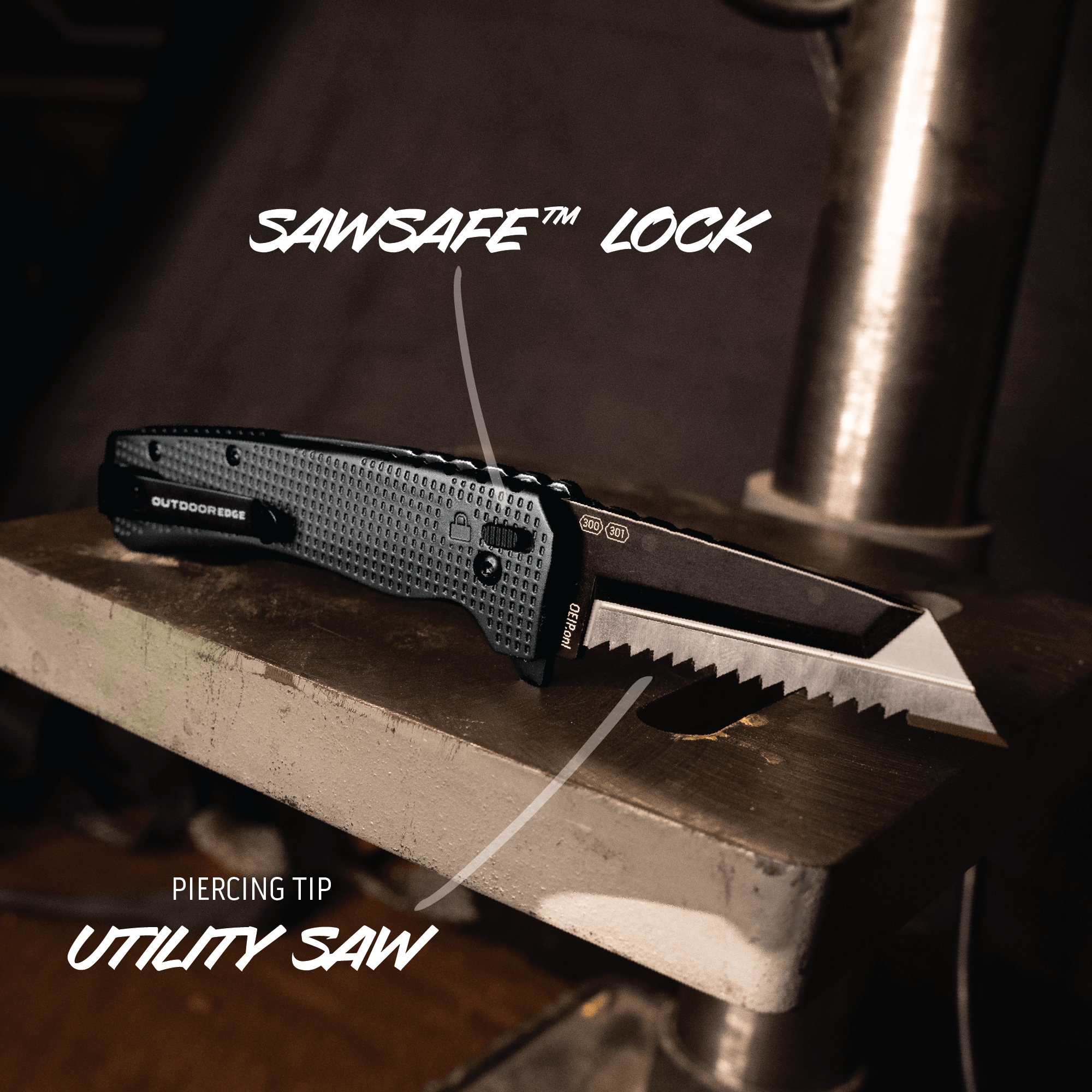 Outdoor Edge Razor XD3 Wechselklingenmesser mit Säge