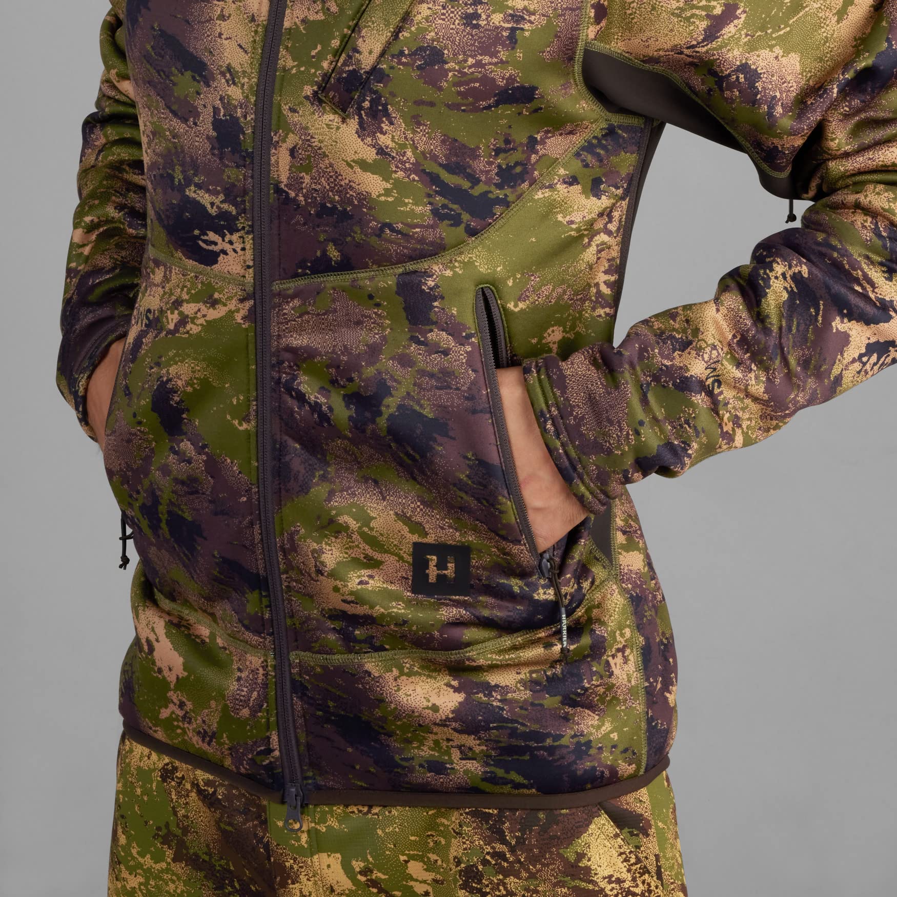 Härkila Deer Stalker Camo Fleece-Hoodie Gr. M