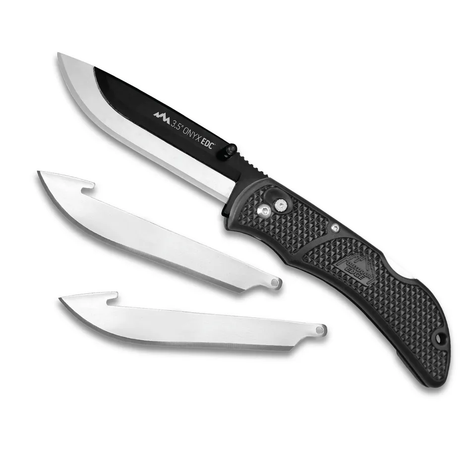 Outdoor Edge Onyx EDC Taschenmesser 3,5 Zoll schwarz