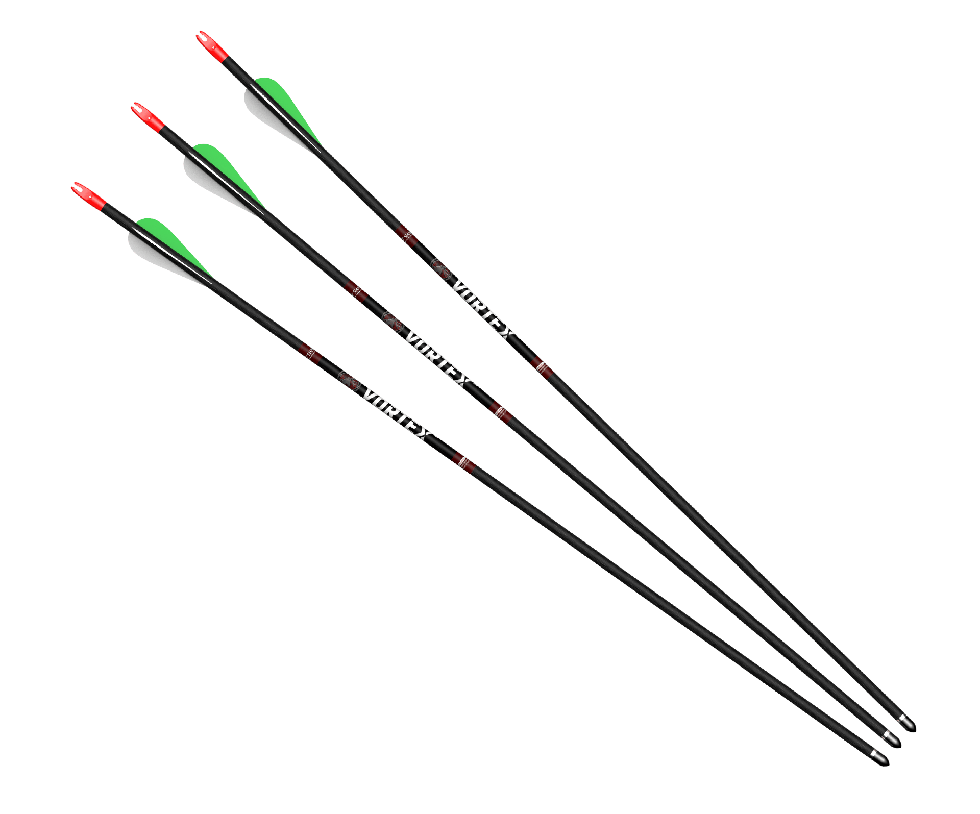 Barnett Vortex Carbonpfeile 30 Zoll 400 Spine 3er Pack
