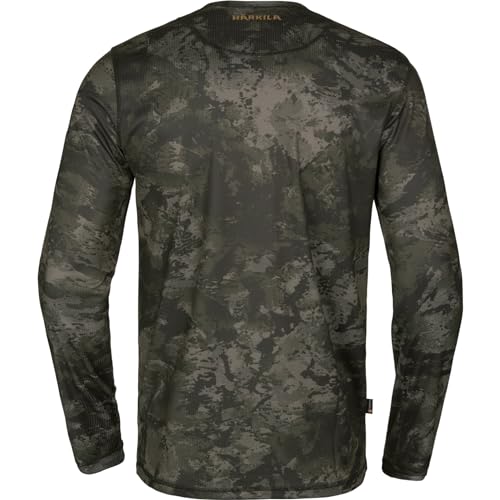 Härkila Noctyx Camo L/S T-Shirt Langarm Tarn