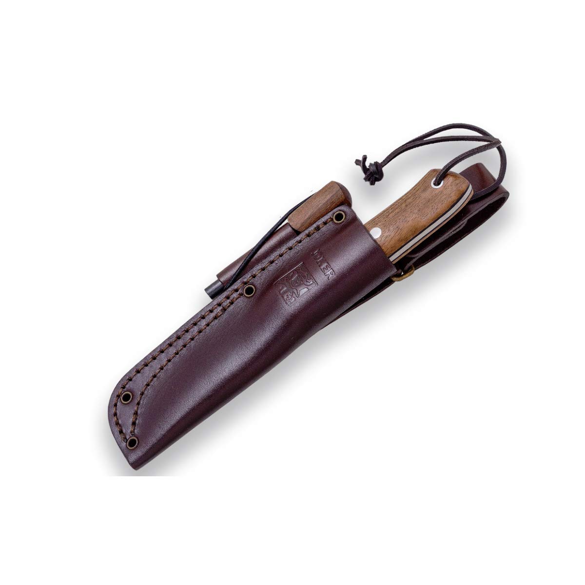 Joker Nórdico CN115-P Jagdmesser Walnuss mit Feuerstahl