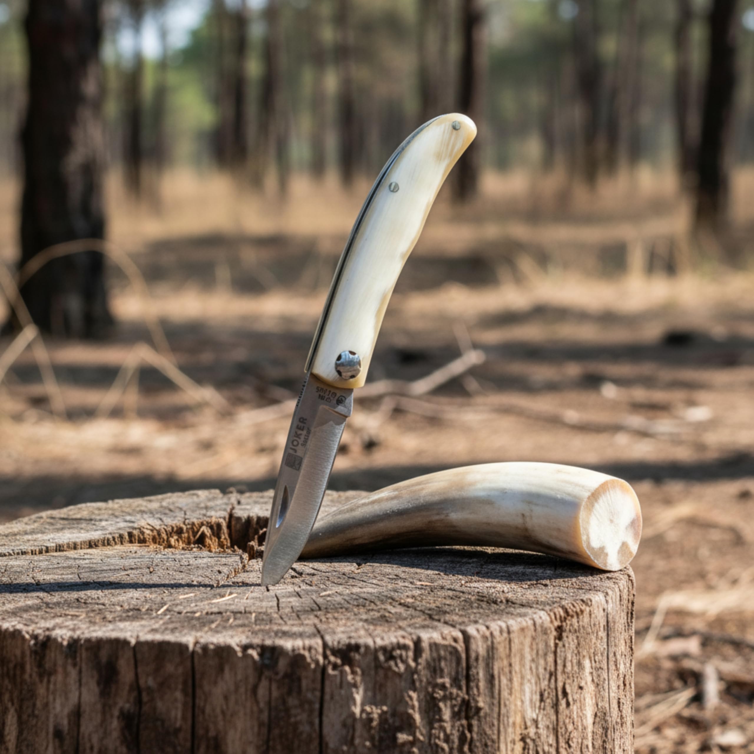 Joker Setter NA112 Taschenmesser Stierhorn 6,5 cm