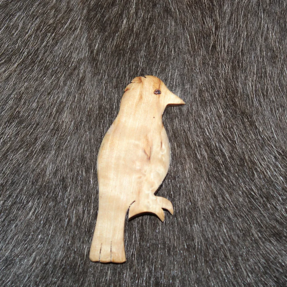 Wood Jewel 2199 Kuukkeli Magnet Maserbirke Unglückshäher