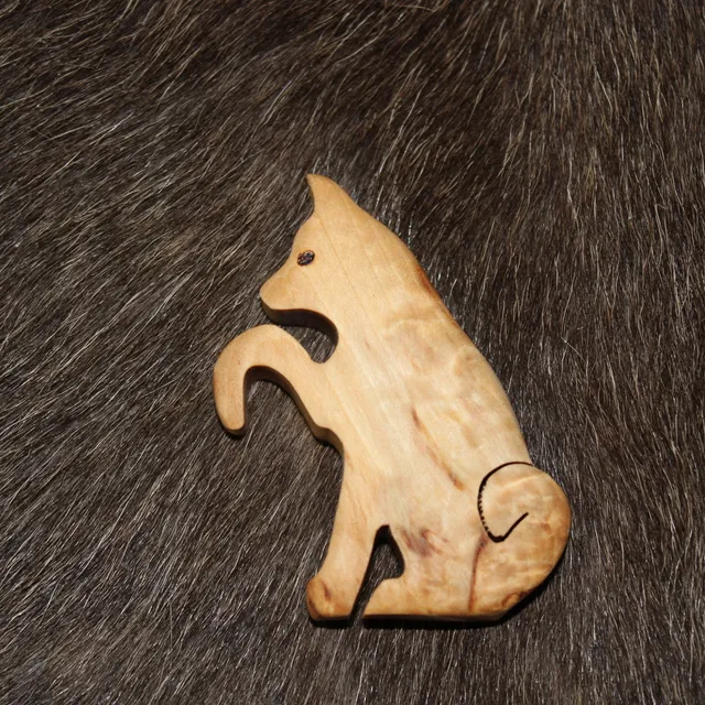 Wood Jewel 28-337 Topfwächter Hund Maserbirke