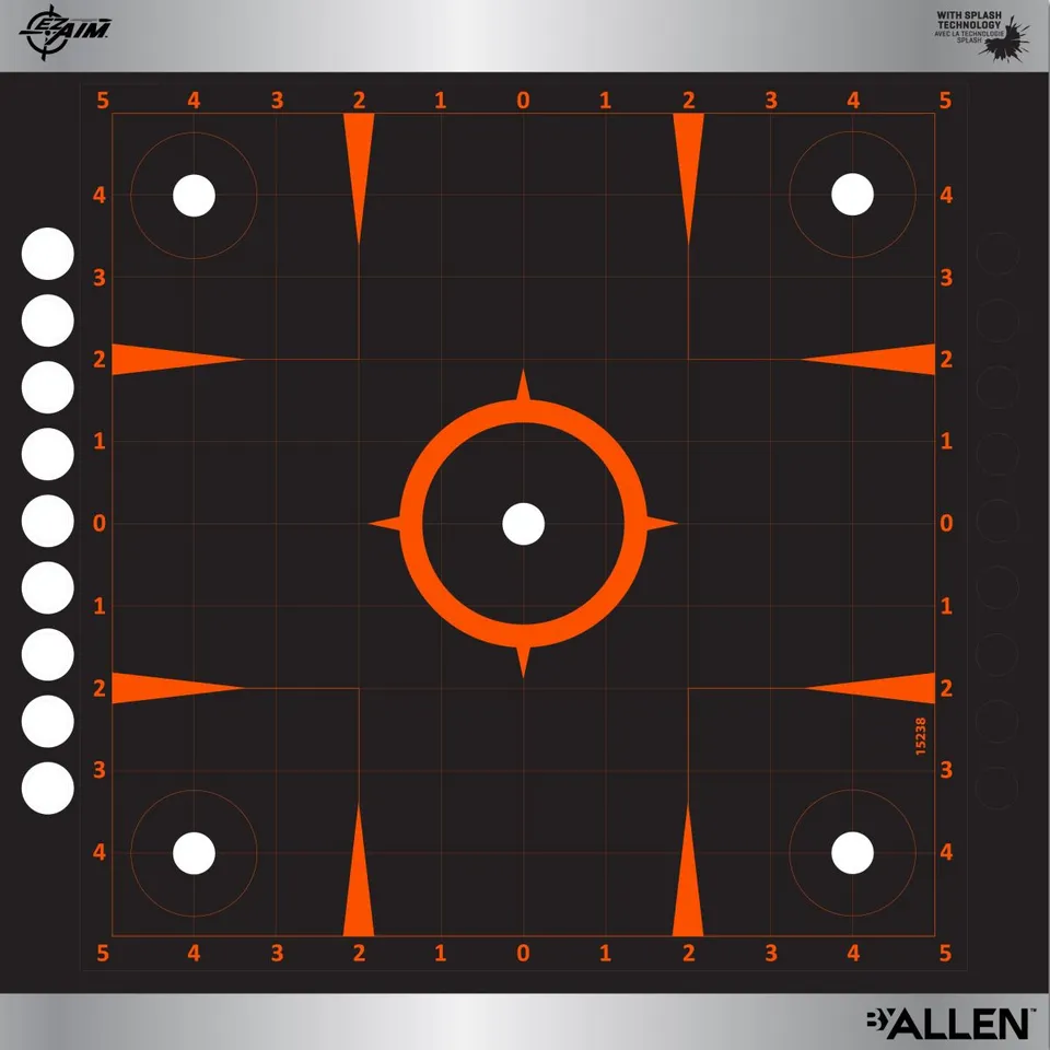 Allen EZ Aim Zielscheiben 12x12 4er Selbstklebend Orange