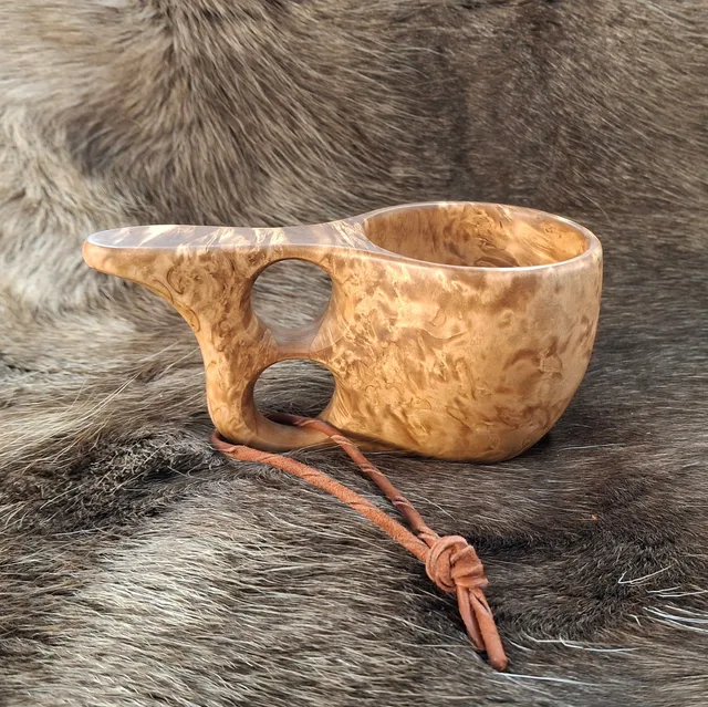 Wood Jewel Kuksa Trinkbecher klein 1 dl Maserbirke