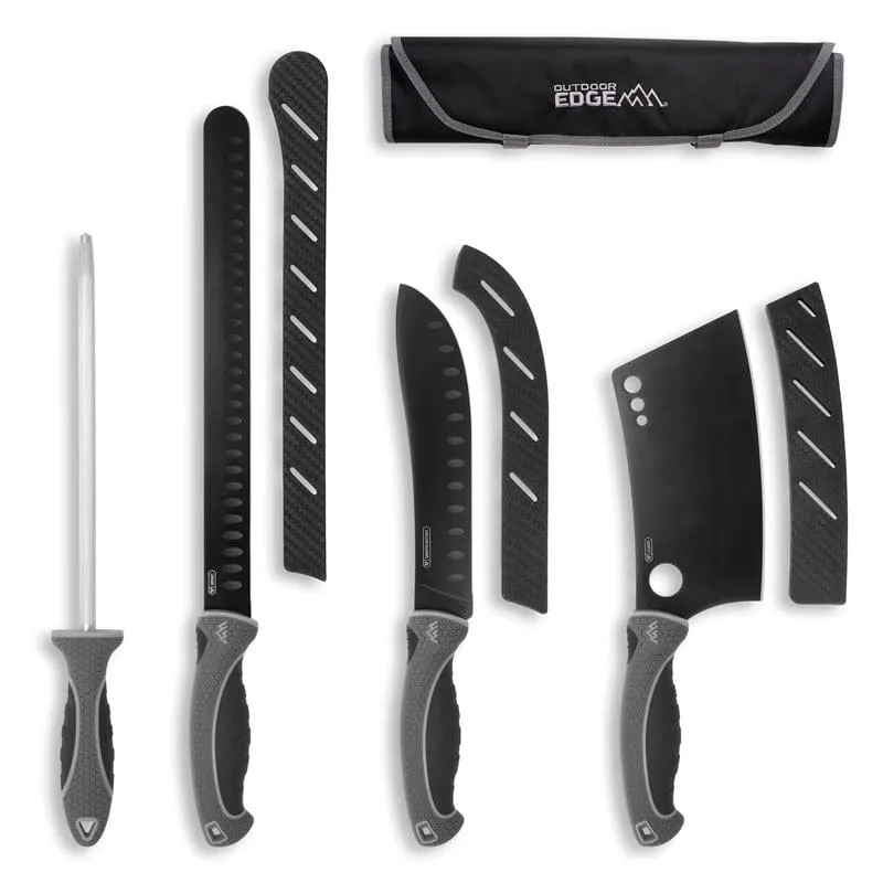Outdoor Edge ErgoMax Meat Carver Messerset 3-teilig schwarz-titan