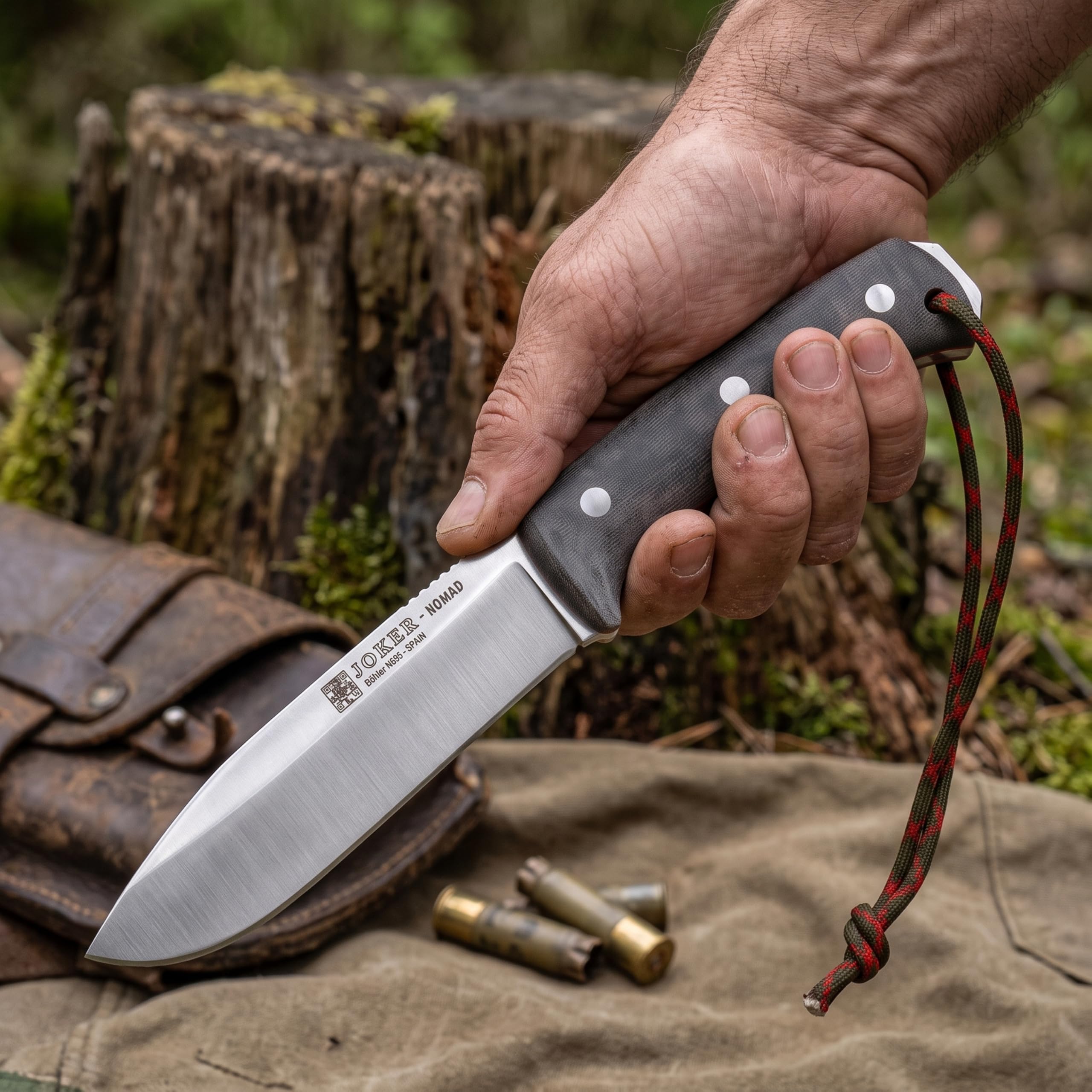 Joker Nomad CV125-P Survivalmesser Micarta Lederscheide