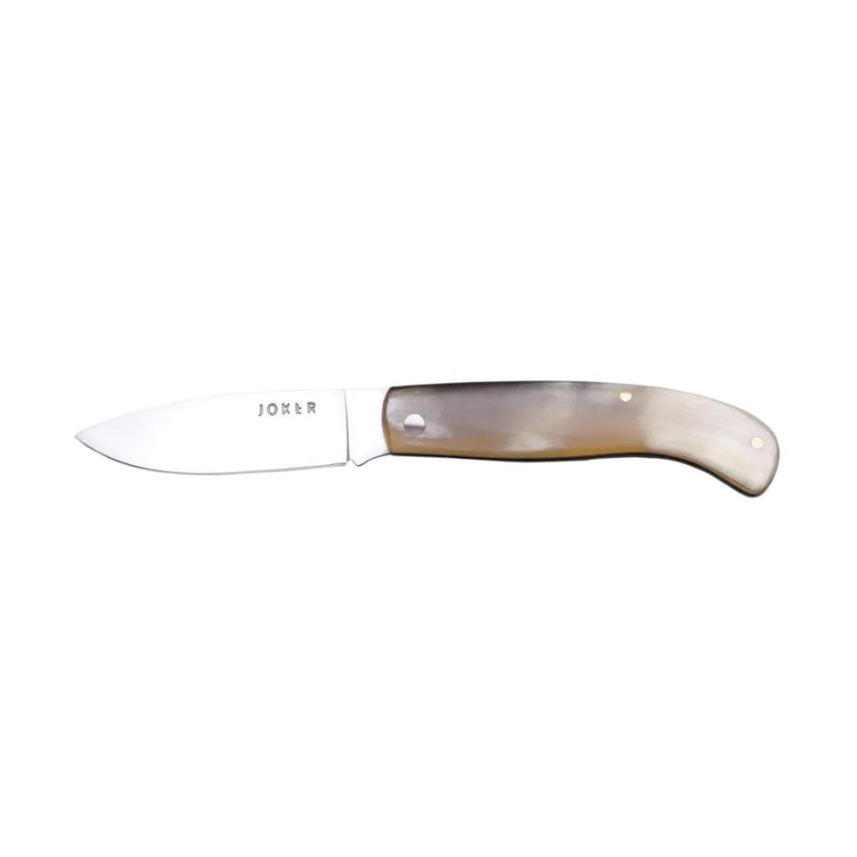 Joker Piston NA77 Klappmesser Stierhorn 7 cm rostfrei