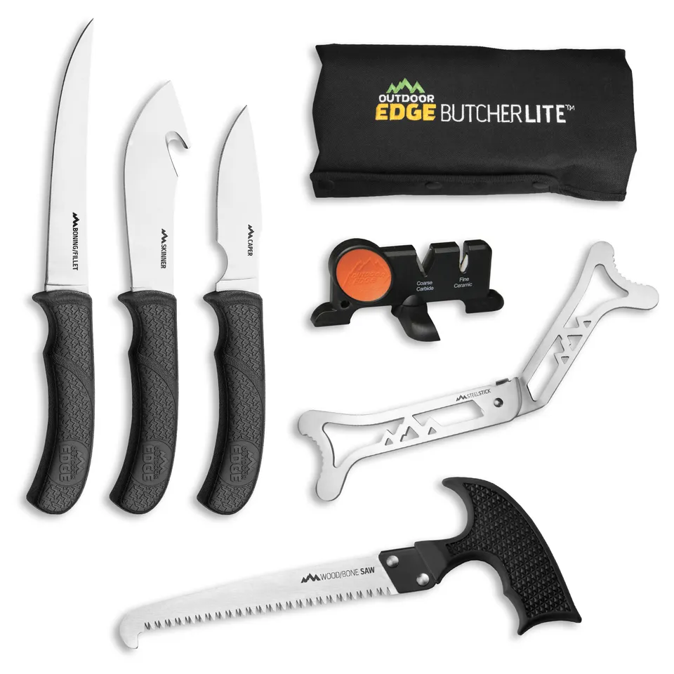 Outdoor Edge ButcherLite Aufbrechset 8-teilig mit Knochensäge
