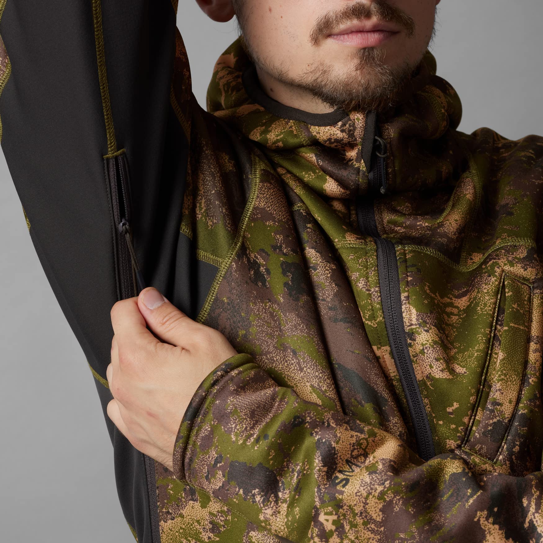 Härkila Deer Stalker Camo Fleece-Hoodie Gr. M