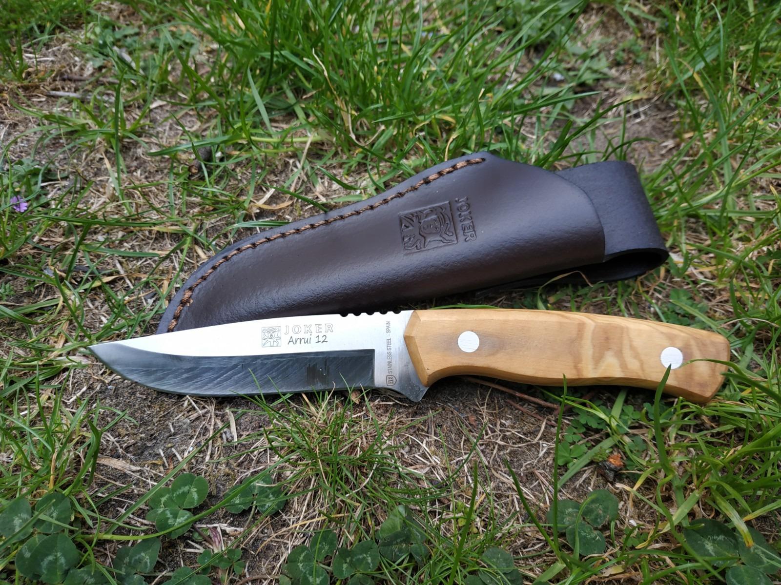 Joker Arrui CO63 Jagdmesser 12 cm Olivenholz
