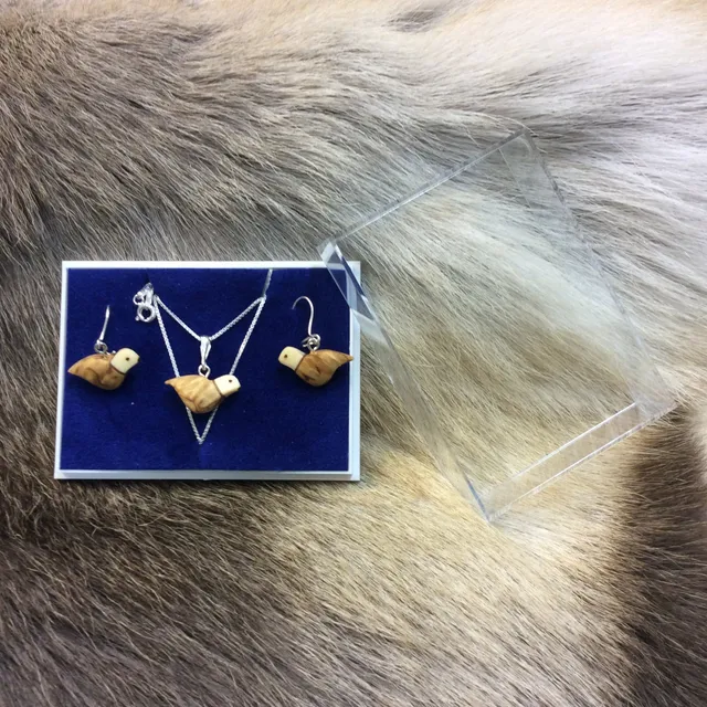 Wood Jewel 217S Riekko Schmuckset Maserbirke