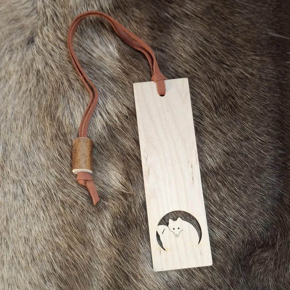 Wood Jewel KM-323 Lesezeichen Fuchs Holz mit Gravur