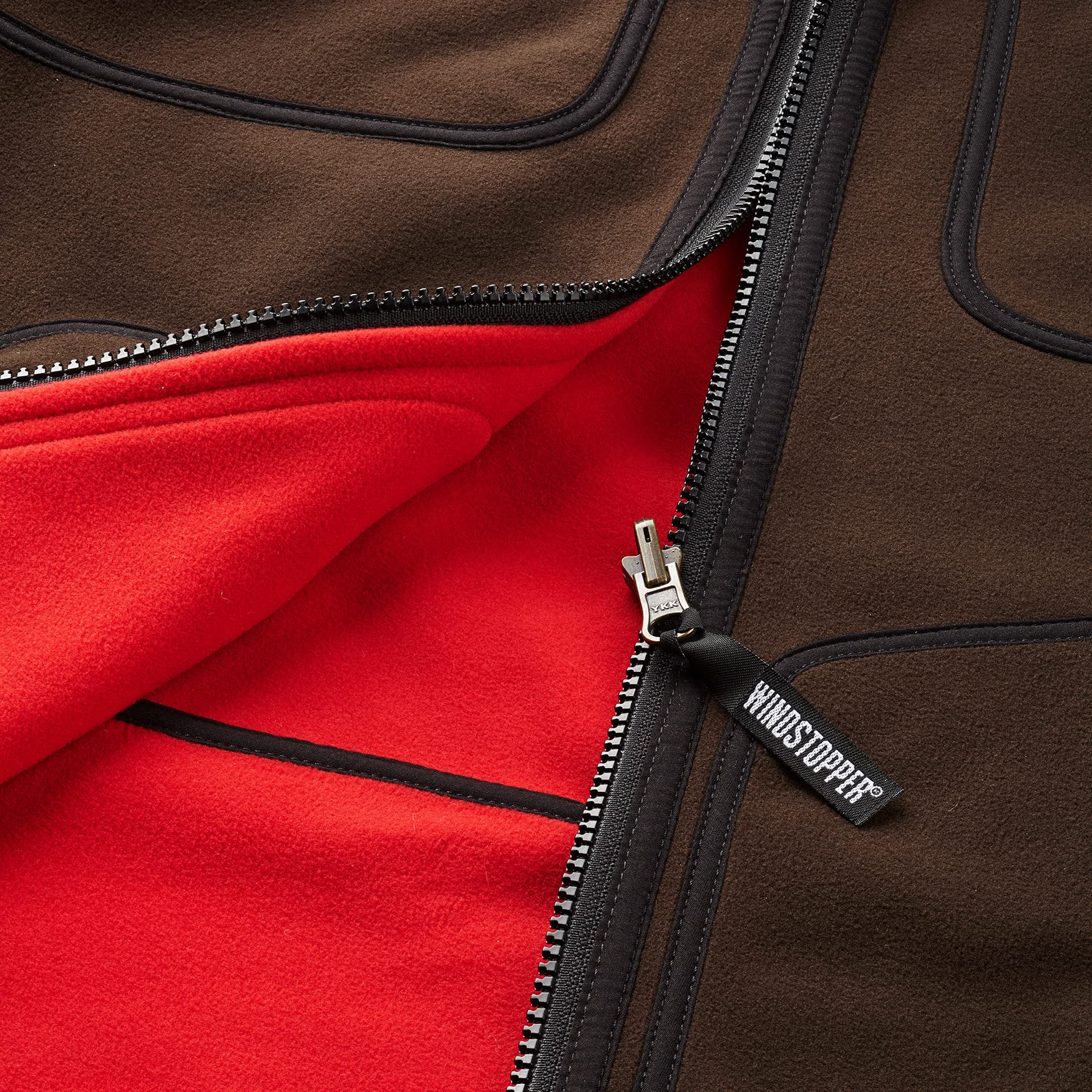 Härkila Kamko Fleecejacke Herren Brown/Red winddicht