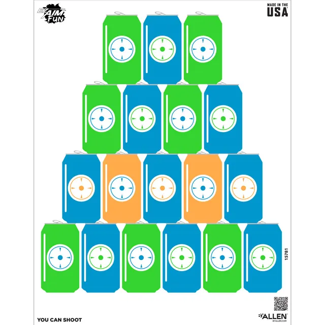 Allen EZ Aim Fun Papier-Zielscheibe 4er Pack 61x48 cm