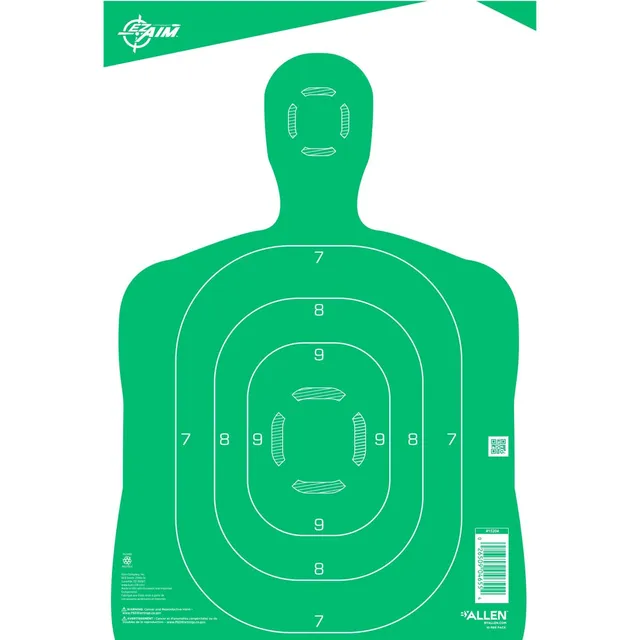 Allen EZ Aim Silhouetten-Zielscheiben 30x46 cm grün 10 Stück