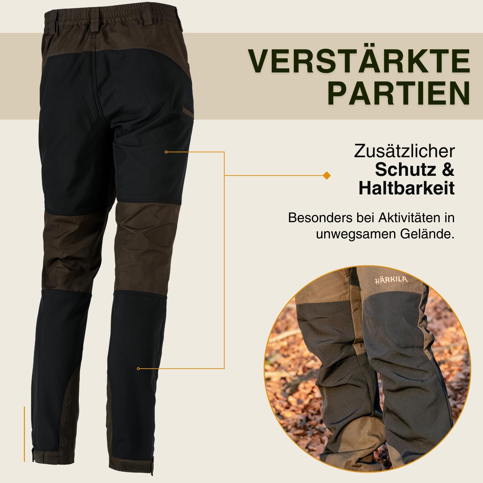Härkila Dean Jagdhose Gr. 52 robust atmungsaktiv