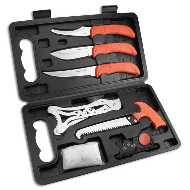 Outdoor Edge Jaeger Pak Aufbrechset 8-teilig orange Edelstahl