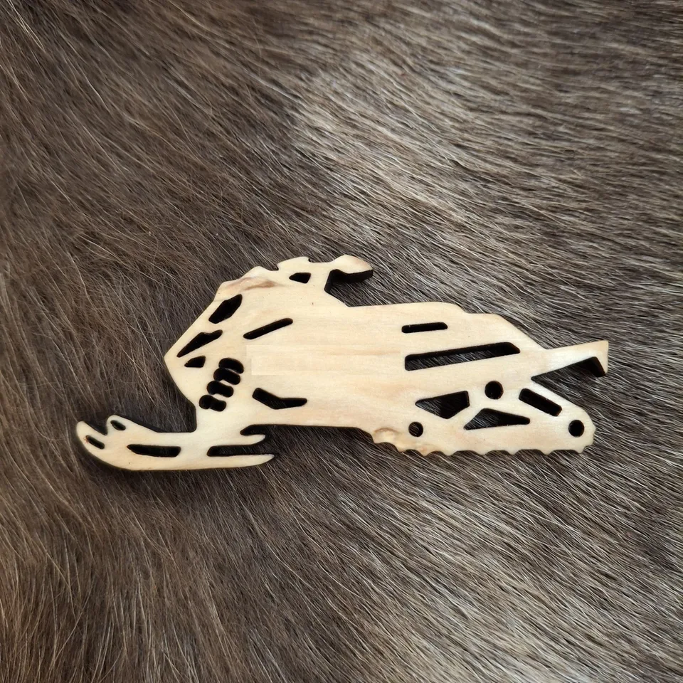 Wood Jewel 2191 Magnet Motorschlitten Maserbirke