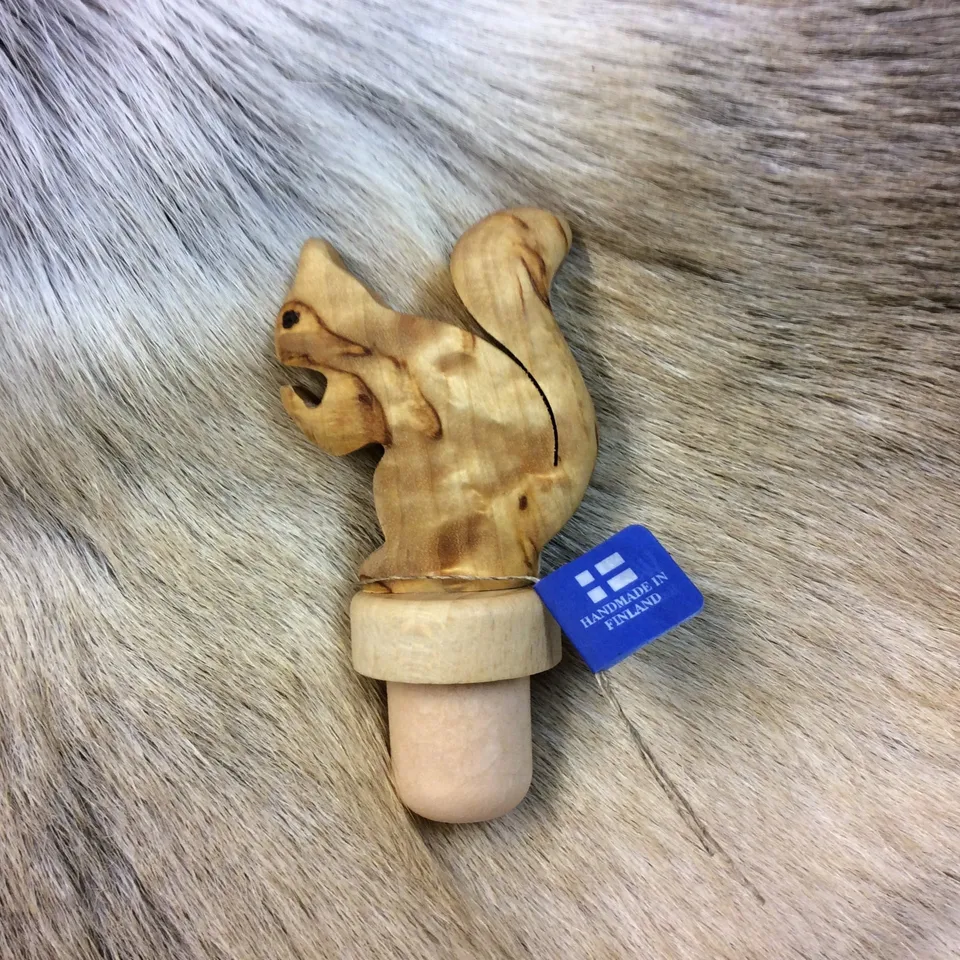 Wood Jewel Eichhörnchen Flaschenverschluss Birke