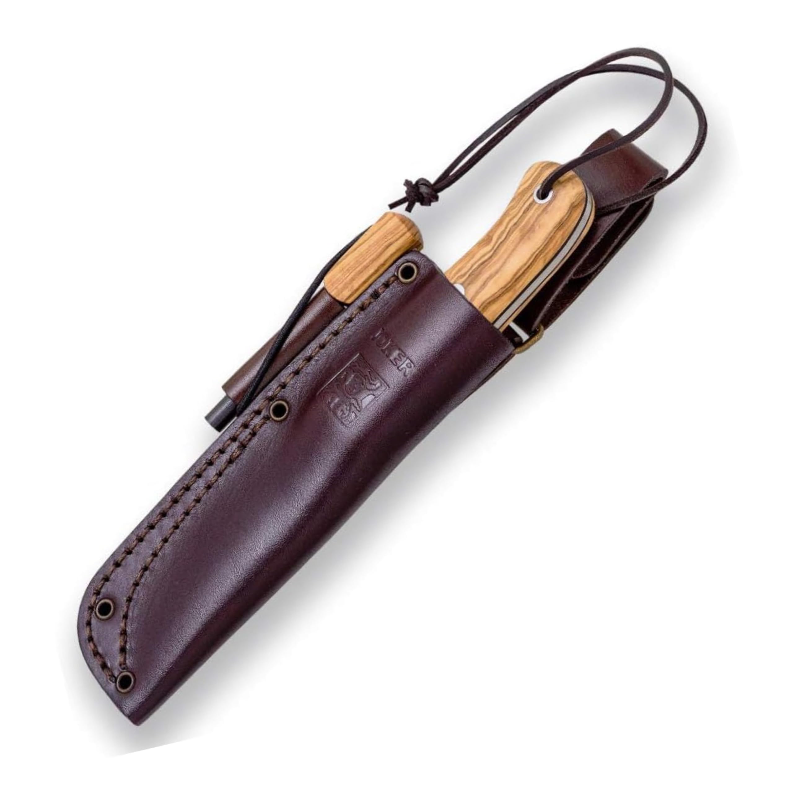 Joker Campero CO112-P Jagdmesser Olivenholz Feuerstahl
