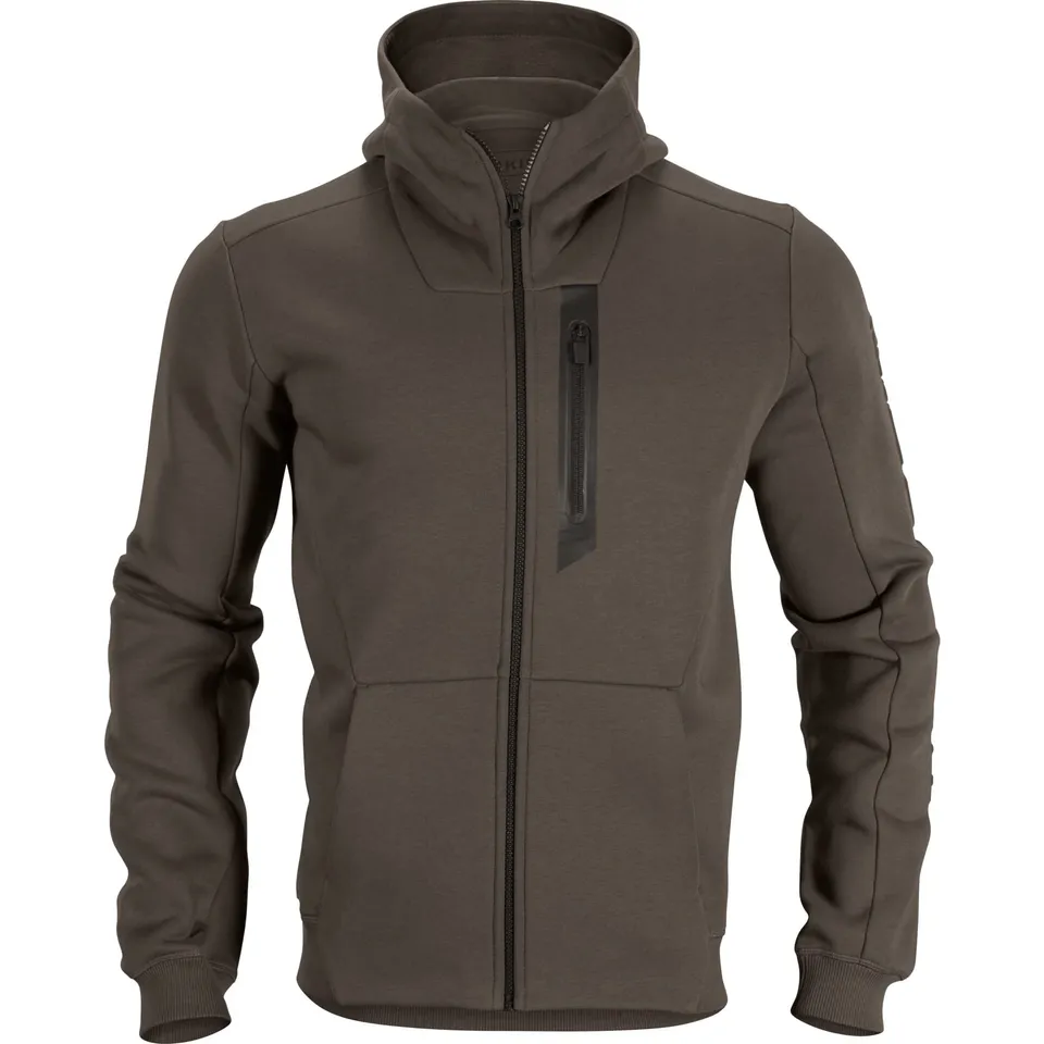 Härkila Hoodie Zip-Hoodie Grau Stretch eng